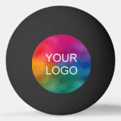 Emblem für Ihr Firmenlogo Trendy Black Tischtennisball (Vorderseite)