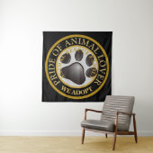 Emblem für Tierfreunde Wandteppich (Beispiel)