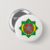 Emblem für Turkmenistan Button (Vorne & Hinten)
