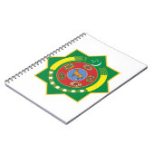 Emblem für Turkmenistan Notizblock (Linke Seite)