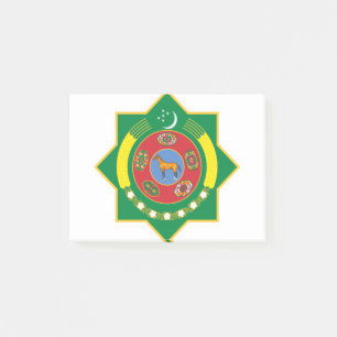 Emblem für Turkmenistan Post-it Klebezettel