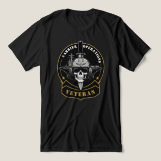 Emblem für Veteranen von Flugzeugträgeroperationen Tri-Blend Shirt