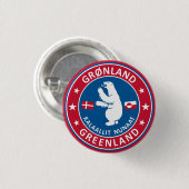 Emblem Grönlands Button (Vorne & Hinten)