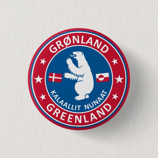 Emblem Grönlands Button (Vorderseite)