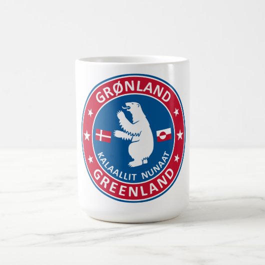 Emblem Grönlands Kaffeetasse (Mittel)