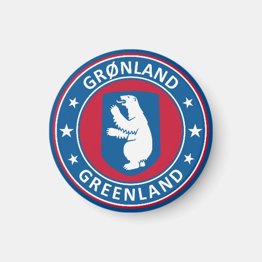 Emblem Grönlands Magnet (Vorne)