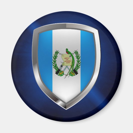 Emblem Guatemalas Mettalic Magnet (Vorne)
