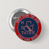 Emblem Hot Dick und Hübsch nicht zu hart starren Button (Vorne & Hinten)