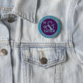 Emblem Hot Dick und Hübsch nicht zu hart starren Button (Beispiel)