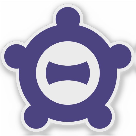 Emblem Ichinomiya, Aichi, Japan Aufkleber (Vorderseite)