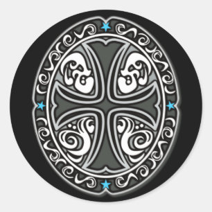 Emblem KREUZ Runder Aufkleber