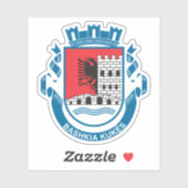 Emblem Kukës, Albanien Aufkleber (Blatt)