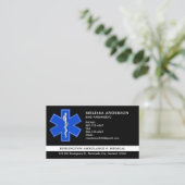 Emblem-Logo des EMS-Ambulanz-Dienstes für kundensp Visitenkarte (Stehend Vorderseite)