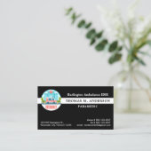 Emblem-Logo des EMT-Ambulance-Dienstes für kundens Visitenkarte (Stehend Vorderseite)