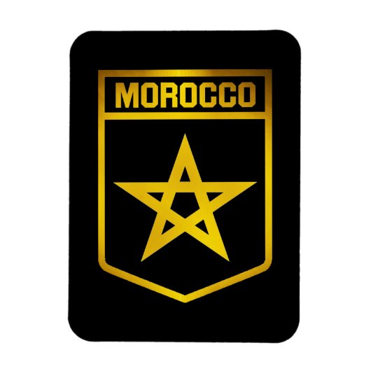 Emblem Marokko Magnet (Vertikal)