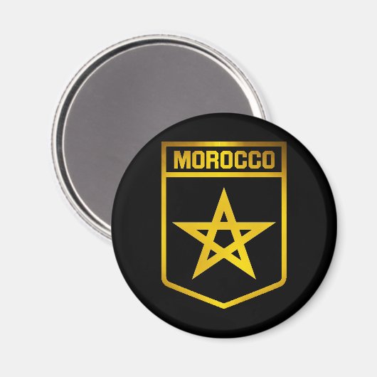 Emblem Marokko Magnet (Vorderseite/Rückseite)