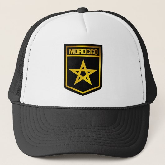 Emblem Marokko Truckerkappe (Vorderseite)