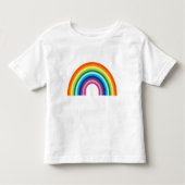 Emblem mit dem Minimalistischen, hellen Regenbogen Kleinkind T-shirt (Vorderseite)