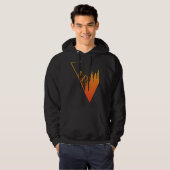 Emblem mountain panorama and forest  easy going fa hoodie (Vorne ganz)