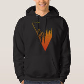 Emblem mountain panorama and forest  easy going fa hoodie (Vorderseite)