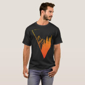 Emblem mountain panorama and forest easy going fa T-Shirt (Vorne ganz)