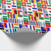 Emblem-Muster des SOCCER 2014 Geschenkpapier (Ecke)