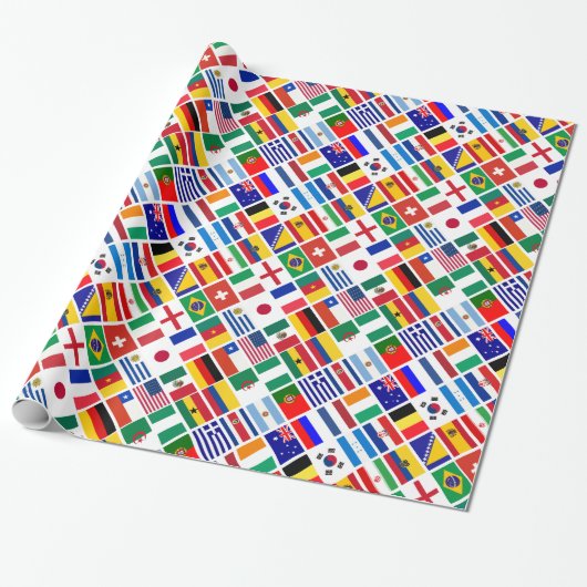 Emblem-Muster des SOCCER 2014 Geschenkpapier (Ungerollt)