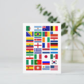 Emblem-Muster des SOCCER 2014 Postkarte (Stehend Vorderseite)