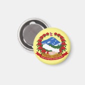 Emblem Nepals Magnet (Vorderseite/Rückseite)