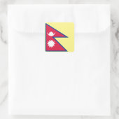 Emblem Nepals Quadratischer Aufkleber (Tasche)
