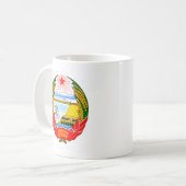 Emblem Nordkoreas Kaffeetasse (Vorderseite Links)