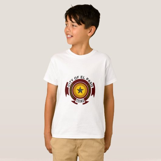 Emblem of City of El Paso, Texas T-Shirt (Vorne ganz)