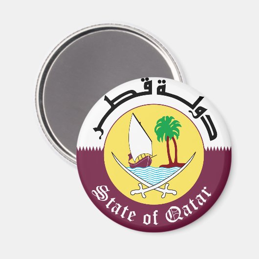 Emblem_of_Katar Magnet (Vorderseite/Rückseite)