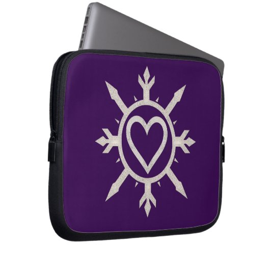 "Emblem of Love" Electronics Bag Laptopschutzhülle (Vorne Rechts)