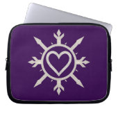 "Emblem of Love" Electronics Bag Laptopschutzhülle (Vorderseite)