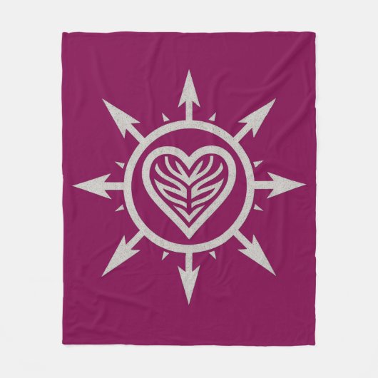 "Emblem of Love " T-Shirt Fleecedecke (Vorderseite)