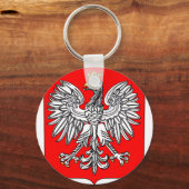 Emblem Of Poland Keychain Schlüsselanhänger (Vorderseite)