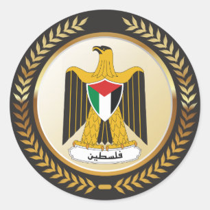 Emblem Palästinas Runder Aufkleber