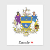 Emblem Philadelphia, Pennsylvania Vinyl Sticker (Blatt)
