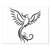 Emblem Phoenix Flames Animal Mystical Bird Gummistempel (Prägung)