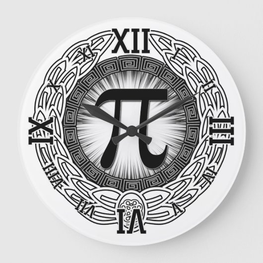 Emblem PI Große Wanduhr (Vorderseite)
