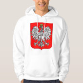 Emblem Polens Mens Hoodie (Vorderseite)