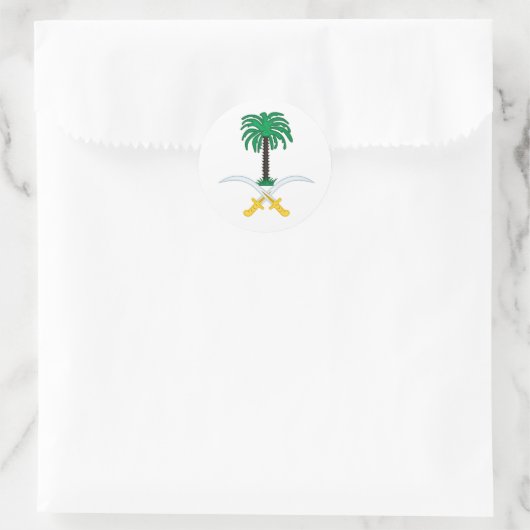 Emblem Saudi-Arabiens Runder Aufkleber (Tasche)