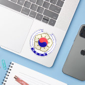Emblem Südkoreas (1984-1997) Aufkleber (Laptop mit iPhone)