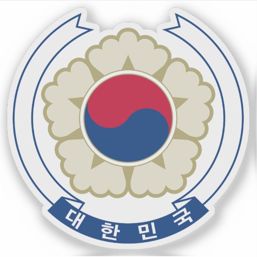Emblem Südkoreas (1997-2011) Aufkleber (Vorderseite)