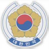Emblem Südkoreas (2011-2011) Aufkleber (Vorderseite)