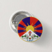 Emblem Tibets Button (Vorne & Hinten)