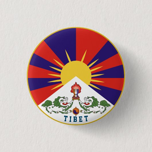 Emblem Tibets Button (Vorderseite)