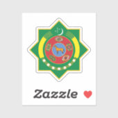 Emblem Turkmenistans Aufkleber (Blatt)