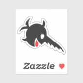 Emblem U-96 - Der lachende Schwertfisch Aufkleber (Blatt)